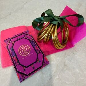 Budha girl All Weather Gold Bangles